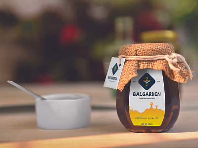 "Balgarden" Logo app bee branding creative design graphic honey honeybee idenity illustration logo mockup ui web