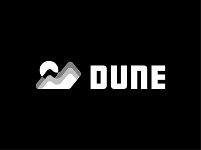 Dune Logo branding design dune logo logomark sand dune typography vector