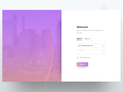 Daily UI 001: Sign up