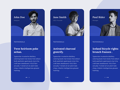 Daily UI 039: Testimonials