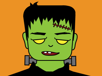 Frankenstein character frankenstein halloween holiday illustration monster vector
