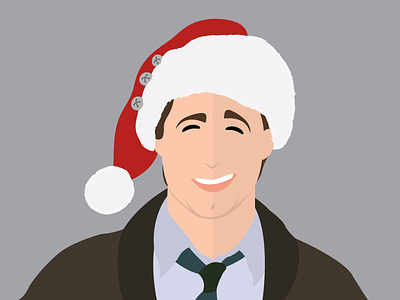 Clark Griswold christmas face griswold holiday illustration portrait santa vector
