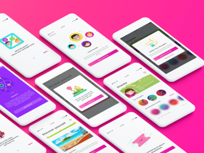 KnackApp ai app clean game gradient illustration invitation invite knack mobile modal onboarding pay progress bar store ticket ui ui ux unlock ux