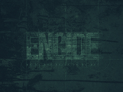 Encide Wallpaper blue blueprint community dark encide green grunge typography underground wall wallpaper