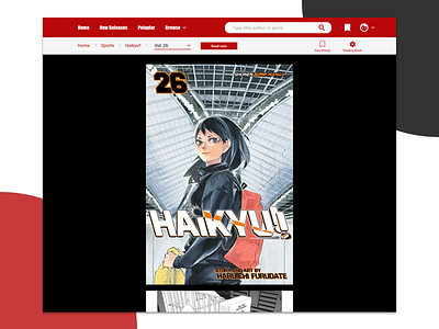 Manga Reading Page design manga online reading experience sketch ui ui challenge ux web