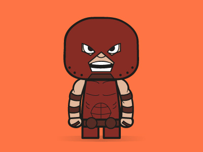JUGGERNAUT brown character comic illustrator juggernaut marvel muscle power red superhero vector