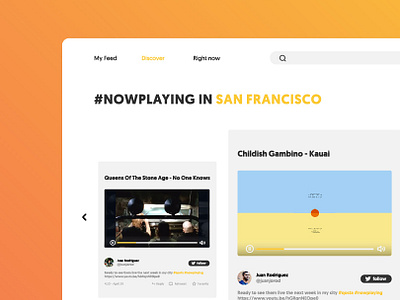 #nowplaying explorer app design desktop app music twitter ui video web