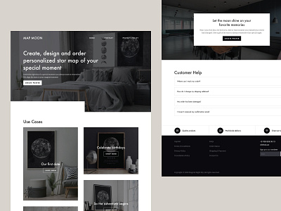 Map Moon | Landing page landig landingpage ui ux web webdesign