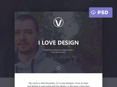 Personal Site | Free PSD