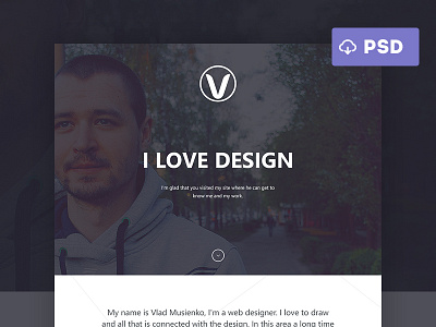 Personal Site | Free PSD
