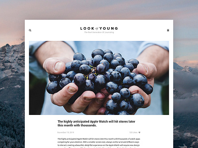 Look of Young corporate flat layout news ui ux web webdesign