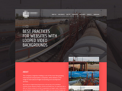 Gas | Corporate Website corporate flat gas layout ui ux web webdesign