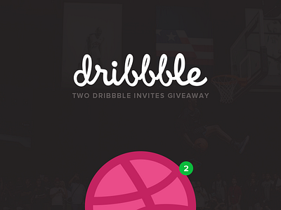 2x Dribbble Invites dribbble giveaway invite invites two