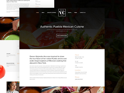 Restaurant business corporate flat layout online restaurant ui ux web webdesign