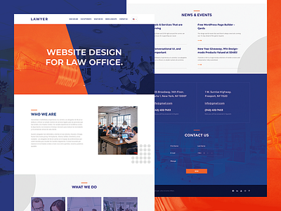 Lawyer | Free PSD business corporate flat free lawyer layout psd ui ux web webdesign