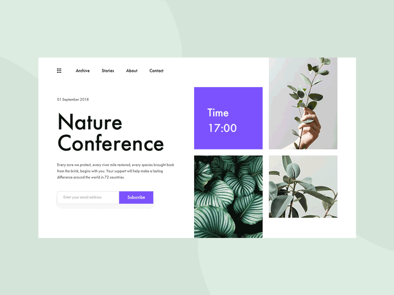 Conference / Concept clean corporate flat layout ui ux web webdesign