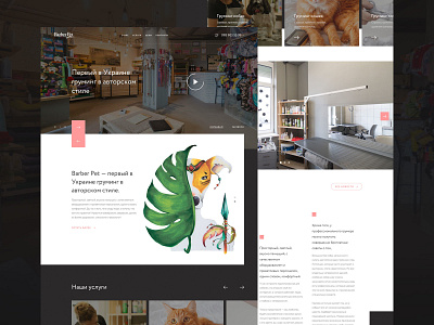 Barberpet / Corporate Website business clean corporate design flat layout ui ux web webdesign