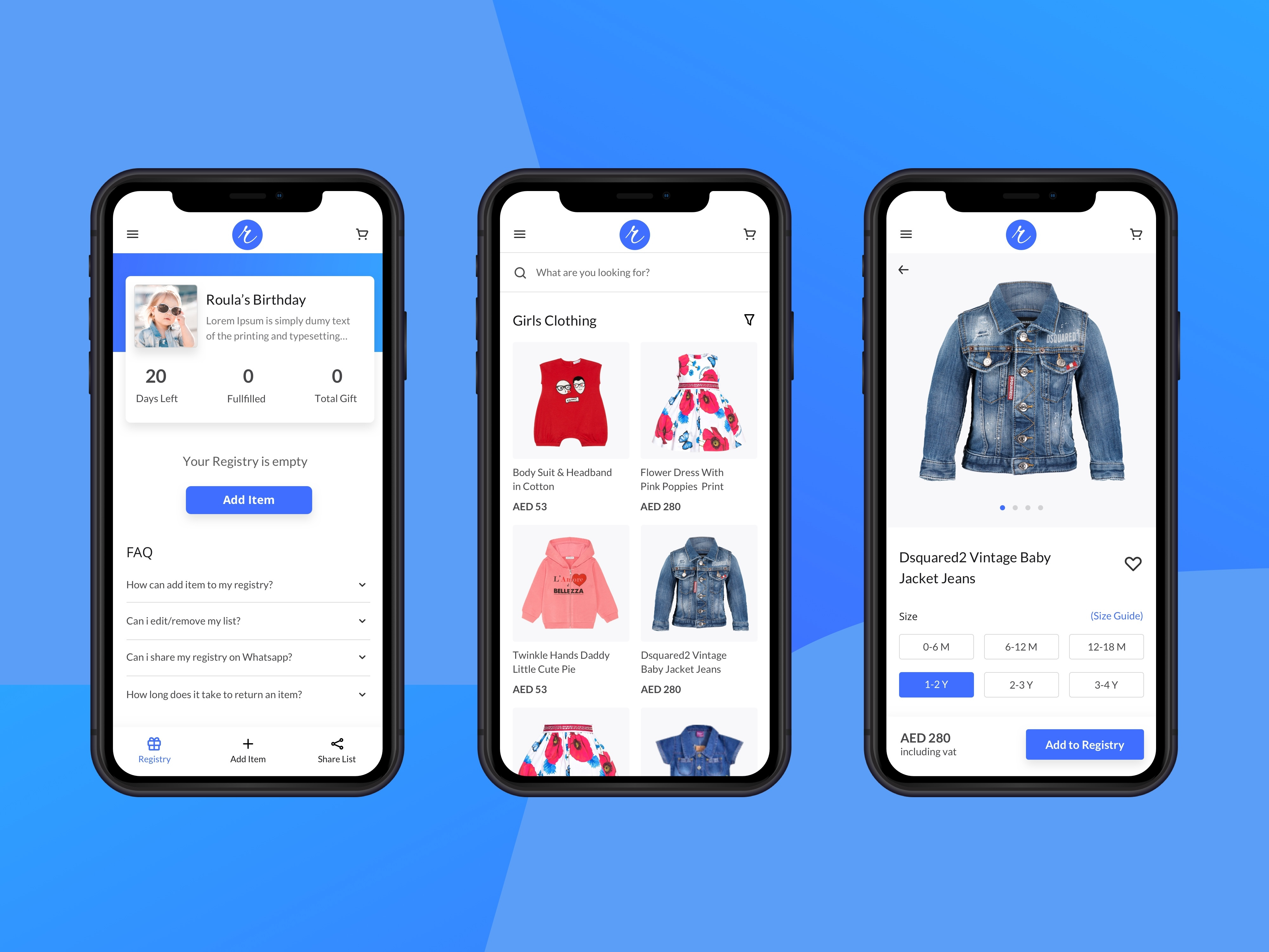 baby birthday registry