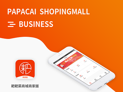PAPACAI SHOPINGMALL app branding design icon illustration logo ui