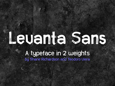 Levanta Sans design font font design free font levanta sans shane richardson teddy viera teodoro viera typeface typography