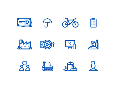 United Midwest — Website Icons bank blue design formerfactory icons teodoro viera website