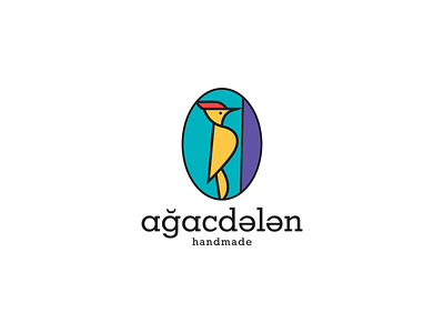 Ağacdələn brand branding company design dribbble handmade illustration logo logoidea typography vector woodpecker
