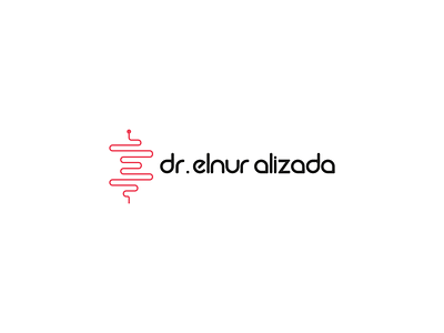Dr.Elnur Alizada brand branding cardiology company design dr dribbble flatdesign health logo logoidea medical medicine typography vector