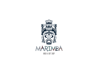 Marimba africa brand branding company craft design dribbble handmade illustration logo logoidea mask typography vector