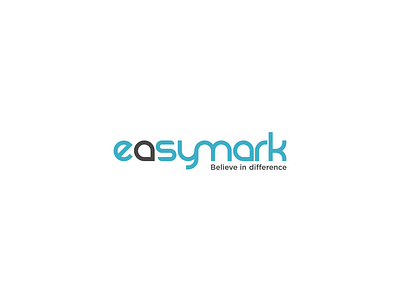 Easymark brand branding company design dribbble logo logoidea typography vector