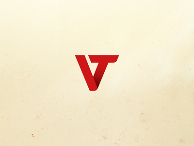 VT Logo Design it logo logodesign logos red symbol t v vt