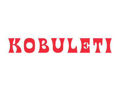Kobuleti Wordmark design kavela kavela design mark typography vector wordmark