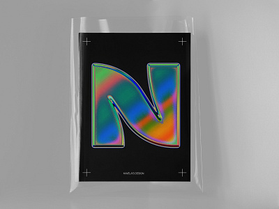 N Symbol design graphic design kavela design mark poster poster design vector art
