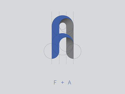 F+A af logo design fa logo logo mark typography vector