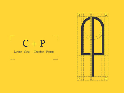 C+P branding design logo vector