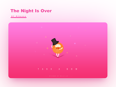 Take A Bow animation gradient illustration song