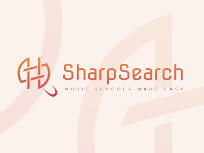 Sharpsearch branding logo logo design music