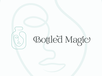 Bottled Magic beauty branding logo logo design
