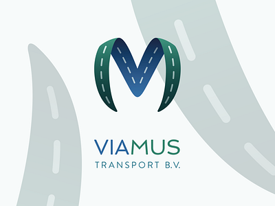 Viamus branding logo logo design transport transportation travel van