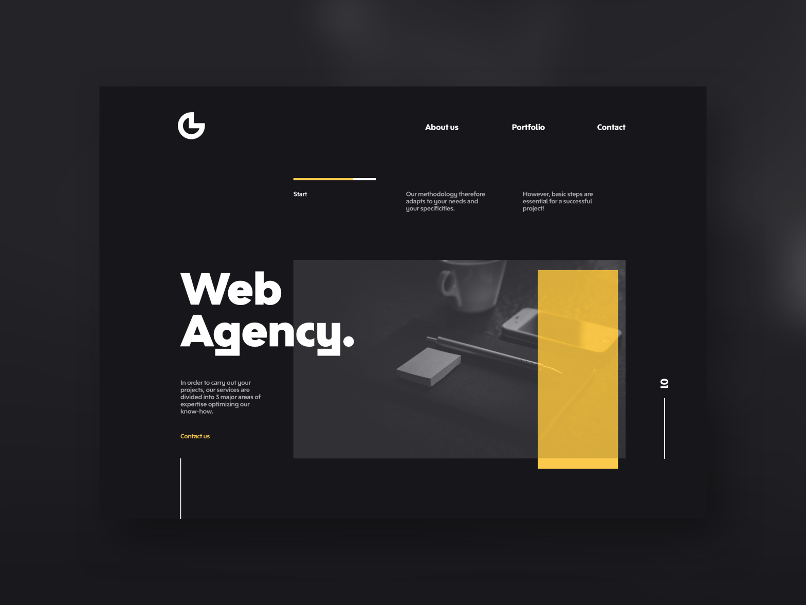 Web site - Agency 📱 by Dylan Poppe on Dribbble