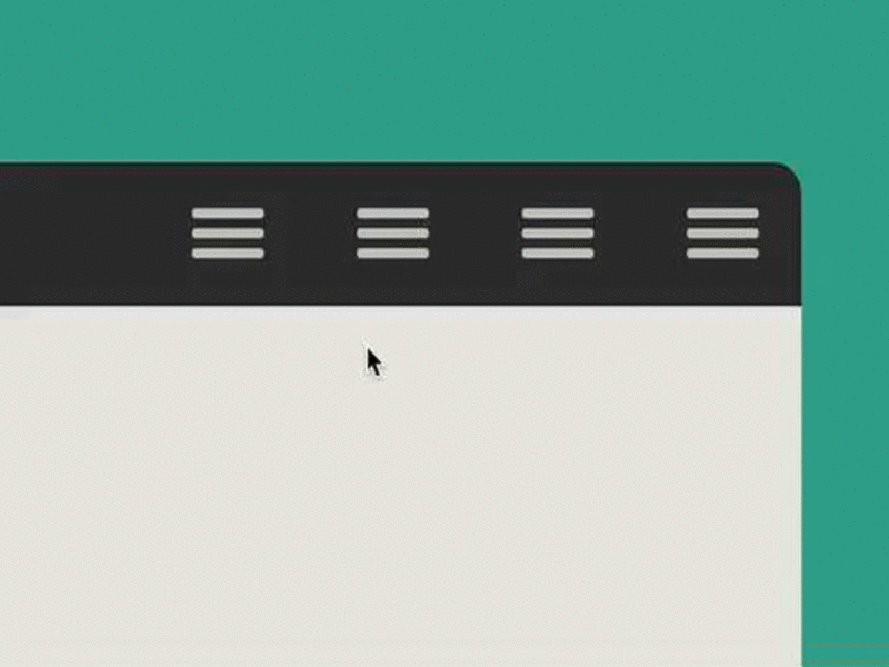Three-line menu animation gif hamburger icon navicon three line