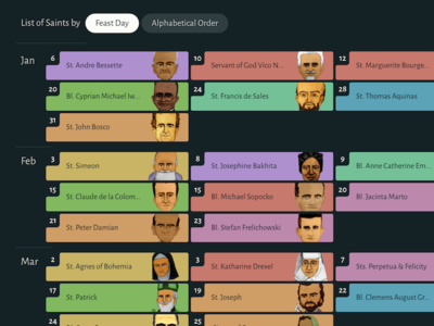 Calendar tile layout