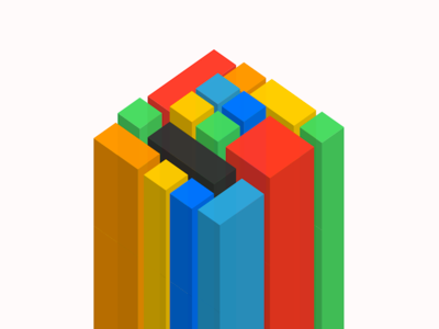 3D CSS blocks