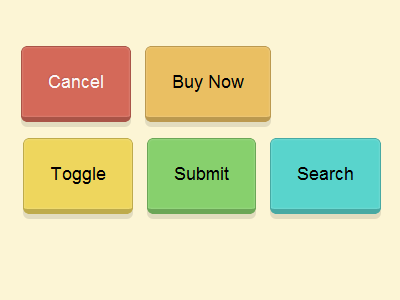 Happy Buttons buttons css3