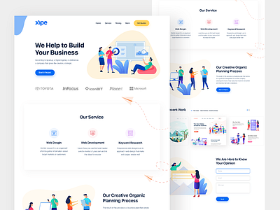 Digital Agency Home Page Design agency landing page agency website creative agency website digital agency uidesign user interface design