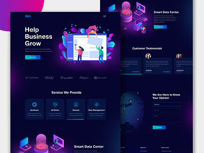 Xipe Home Page Design by Noman Siddique on Dribbble