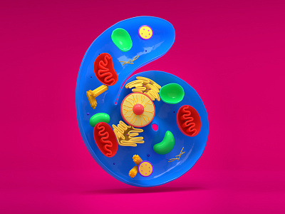 6 - 36DaysOfType 36daysoftype04 3d biological blender cgi design illustration medical medical design medical visualisation organic typo