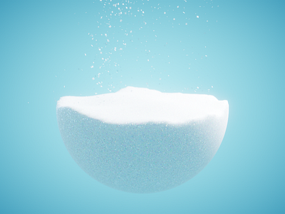 SNOW - #nodevember 05 3d animation blender cgi illustration organic procedural simulation