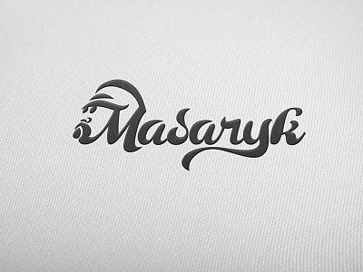Masaryk Logotype face font icon lettering logo masaryk type