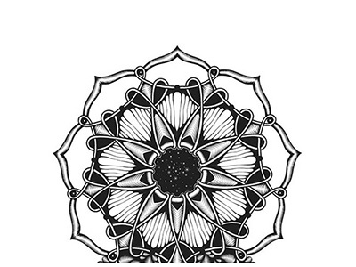 Kika Hlavicka mandala painting vector