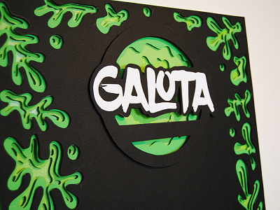 Galota Festival 3d design festival in paper poster progress work